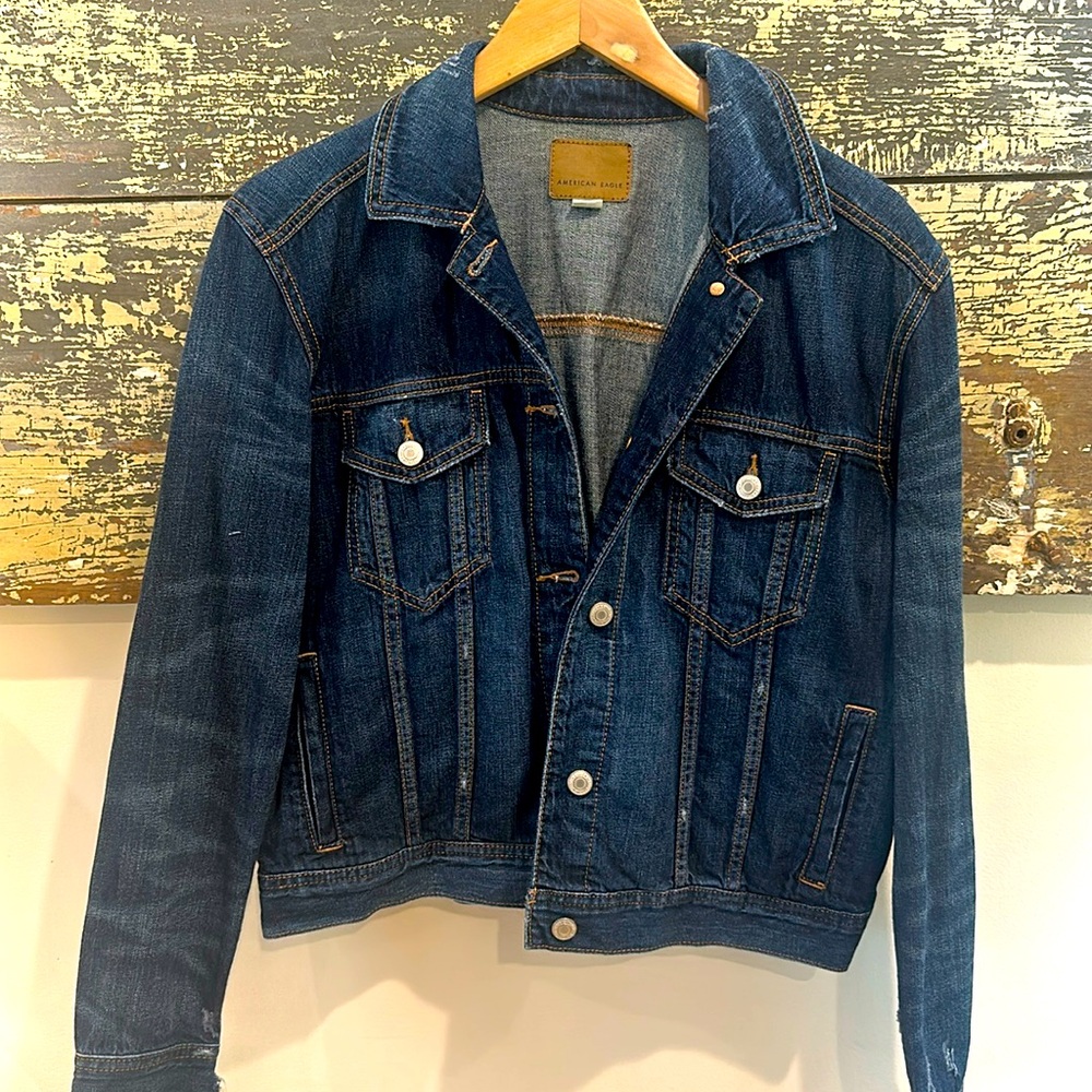 American Eagle Sz M Denim Jean Jacket